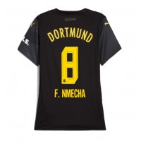 Camiseta Borussia Dortmund Felix Nmecha #8 Segunda Equipación Replica 2024-25 para mujer mangas cortas